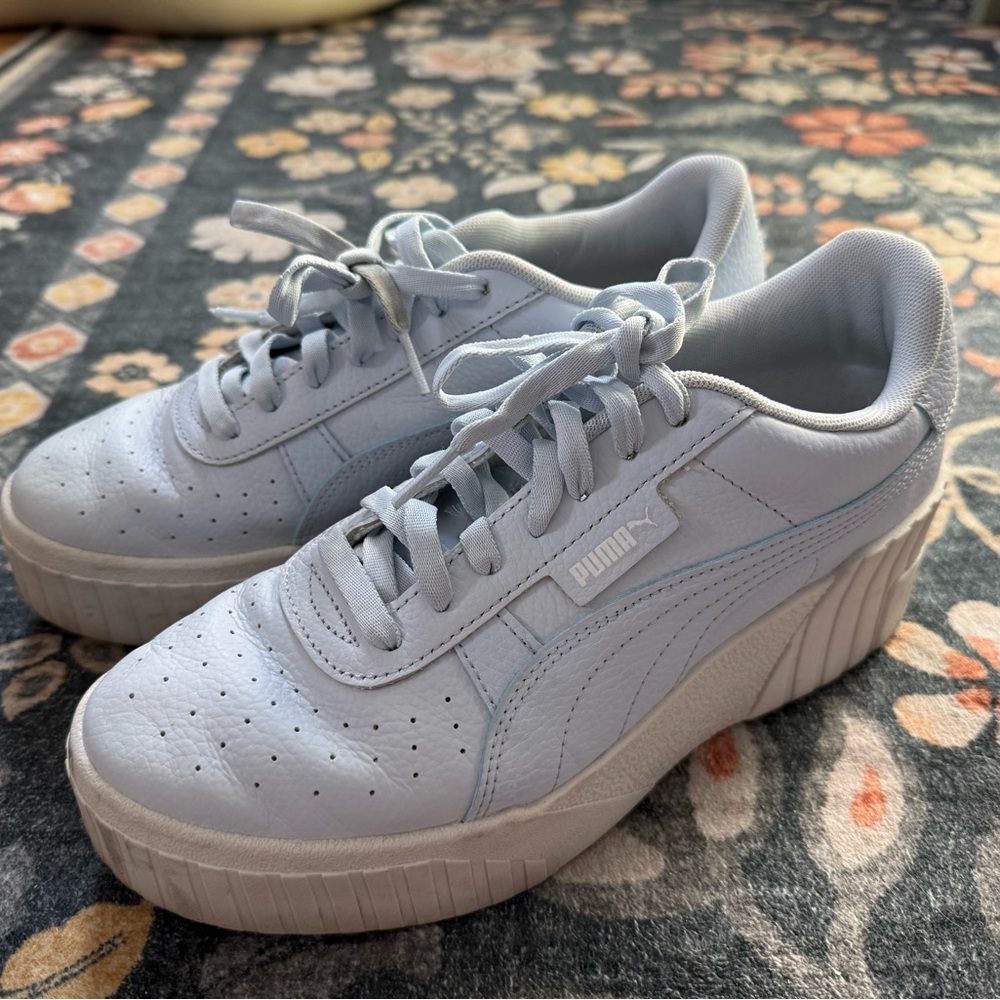 Baby Blue Size 9 platform pumas